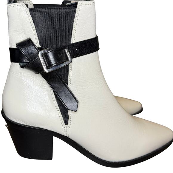 Zadig & Voltaire Tyler Cecilia Boots 👢 White Patent Leather | EU 37 US 6 NIB ✨ - Picture 4 of 9